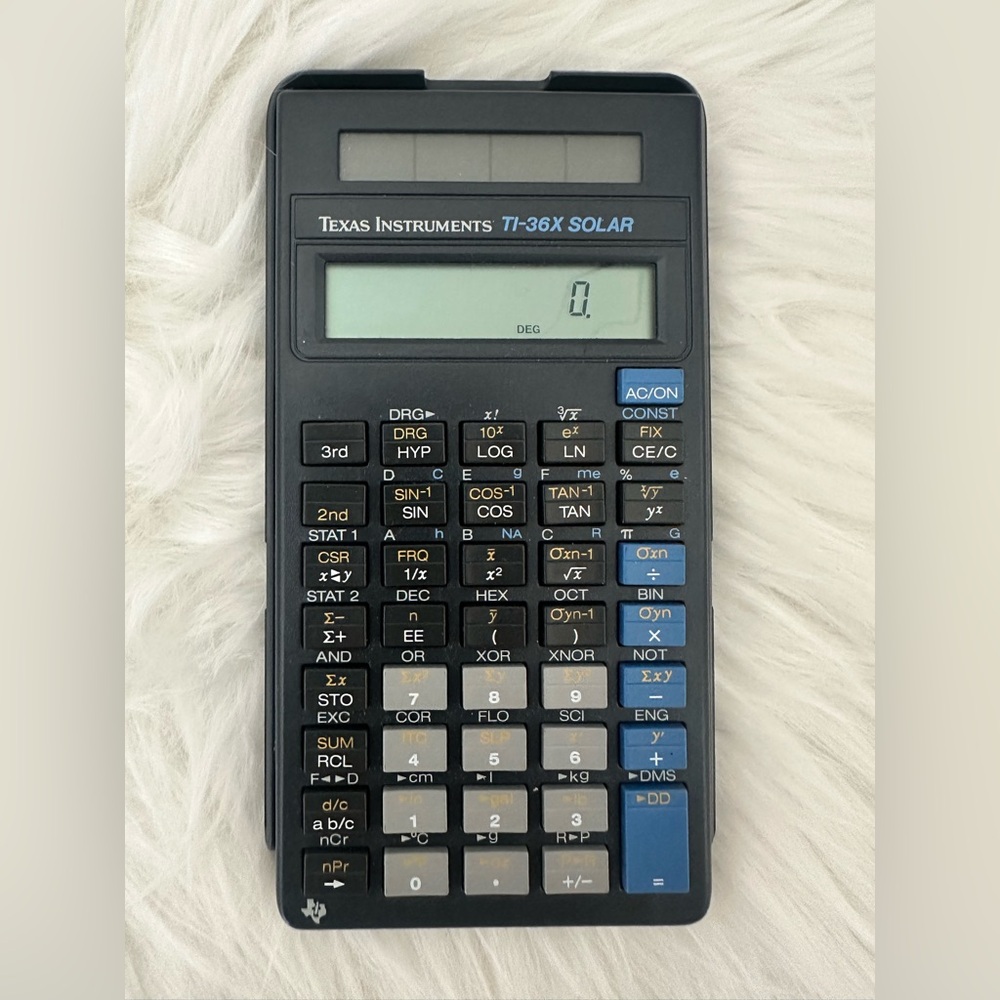 Texas Instruments TI-36X Solar Scientific Calculator - Black with Blue Accents